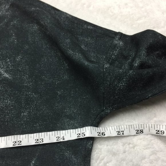 Like new! Adidas ID Sweatshirt L Black Gray Knit Tie Dye Side Slit Long Sleeve - Picture 9 of 11